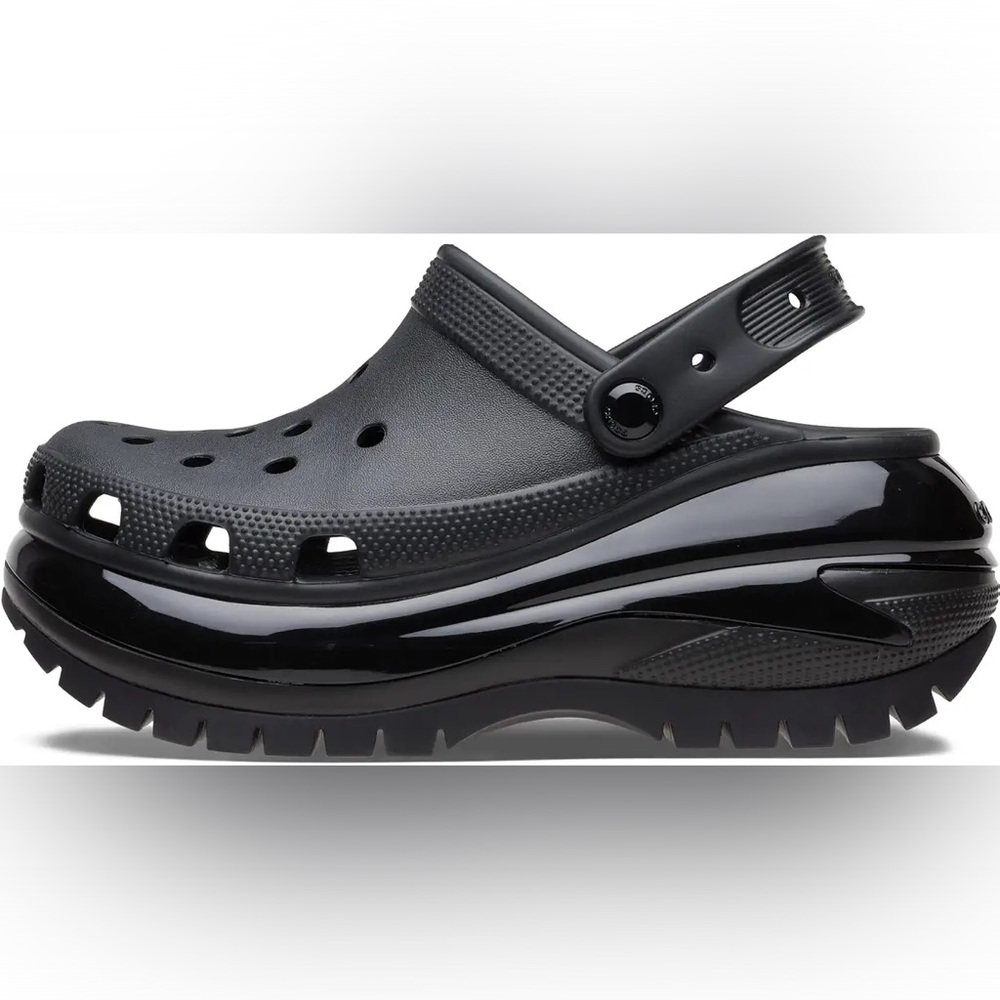 Crocs Mega Crush Platform Black Color Size 6 New - Picture 2 of 2